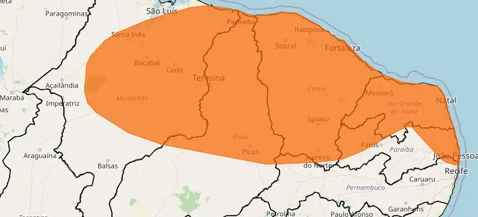 alerta de perigo Piauí pode ter chuvas intensas entre os dias 16 a