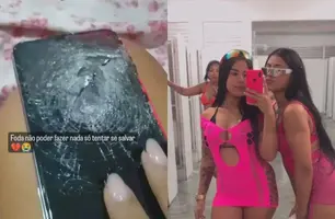 Amiga da influencer Samynha sobreviveu após celular protegê-la dos tiros (Foto: Reprodução/Instagram)