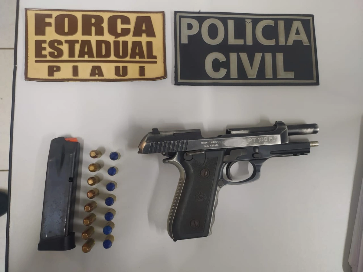 Arma apreendida pela Polícia Civil