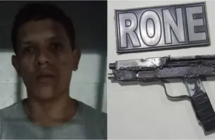 Arma caseira foi apreendida na posse de J.P. (Foto: Reprodução)