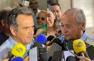 Ciro Nogueira e Silvio Mendes (Foto: Tiago Moura/Conecta Piauí)