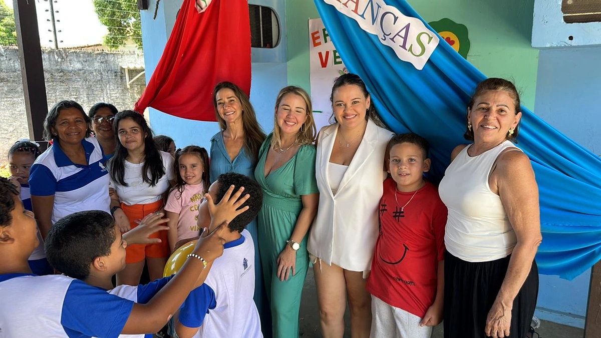 Conecta Piauí participa de ação social com crianças na creche Espaço Crescer