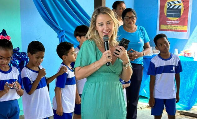 Conecta Piauí participa de ação social com crianças na creche Espaço Crescer