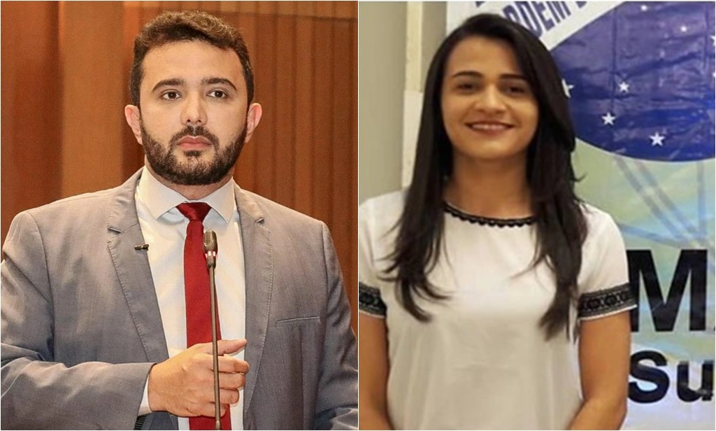 Deputado Yglesio e a advogada Jordana