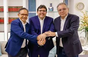 Dr. Hélio, Rafael Fonteles e Florentino Neto (Foto: Ascom)