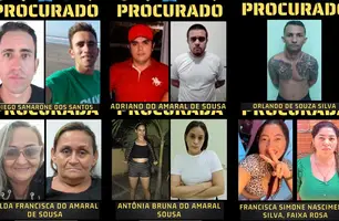 Foragidos da Justiça (Foto: Forças de Segurança Pública)