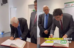 Governador transmite cargo para Themístocles Filho (Foto: Reprodução)
