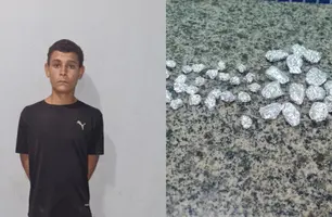 Homem acusado de tráfico de drogas é preso em Parnaíba (Foto: Reprodução)