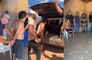 Homem é preso acusado de matar o próprio pai e o irmão em cidade do Piauí (Foto: Reprodução)