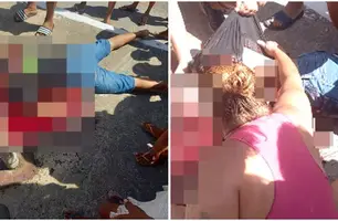 Homem morre após levar quatro tiros na cabeça no centro de Parnaíba (Foto: Reprodução)