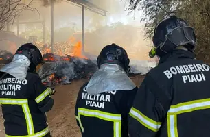 Incêndio de médias proporções atinge fábrica da Soferro em Teresina (Foto: Reprodução)