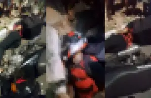 Jovem com bolsa de entregador é executado com vários tiros na zona Norte de THE (Foto: Divulgação)