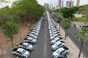 Novas viaturas da Polícia Militar (Foto: Reprodução)