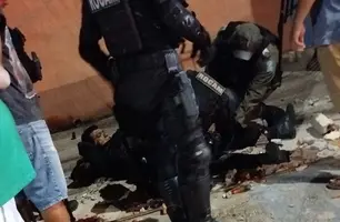 Policial da ROCAM sofre acidente durante perseguição na zona Sul de Teresina (Foto: Reprodução)