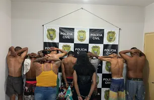 Presos durante a operação (Foto: Reprodução)