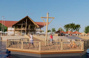 Projeto de revitalização da Lagoa do Portinho (Foto: Reprodução) Projeto de revitalização da Lagoa do Portinho (Foto: Reprodução)