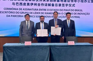 Rafael Fonteles assina MoU para implantar escritório na China (Foto: Governo do Piauí)