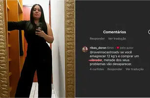 Ravenna Castro recebe comentários ofensivos em suas redes sociais (Foto: Reprodução)