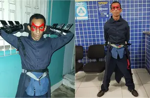 Super-herói do crime em Parnaíba (Foto: Reprodução)