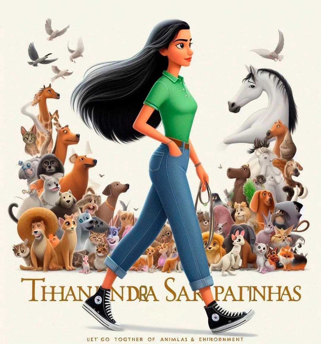 Thanandra Sarapatinhas como personagem da Disney Pixar