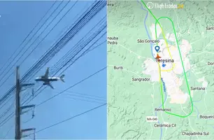 Voo baixo em Teresina (Foto: Reprodução)