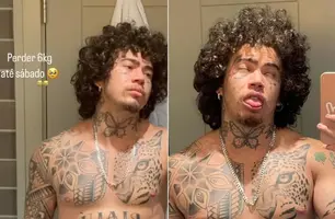 Whindersson Nunes posta foto sem camisa e revela meta a uma semana de luta de boxe (Foto: Reprodução)