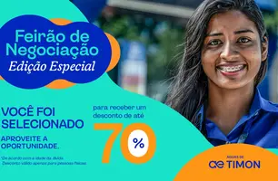 Aproveite! Águas de Timon negocia débitos com 70% de descontos (Foto: Reprodução)