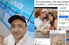 Bandidos usam foto do Beto Rego com a família para aplicar golpes na internet