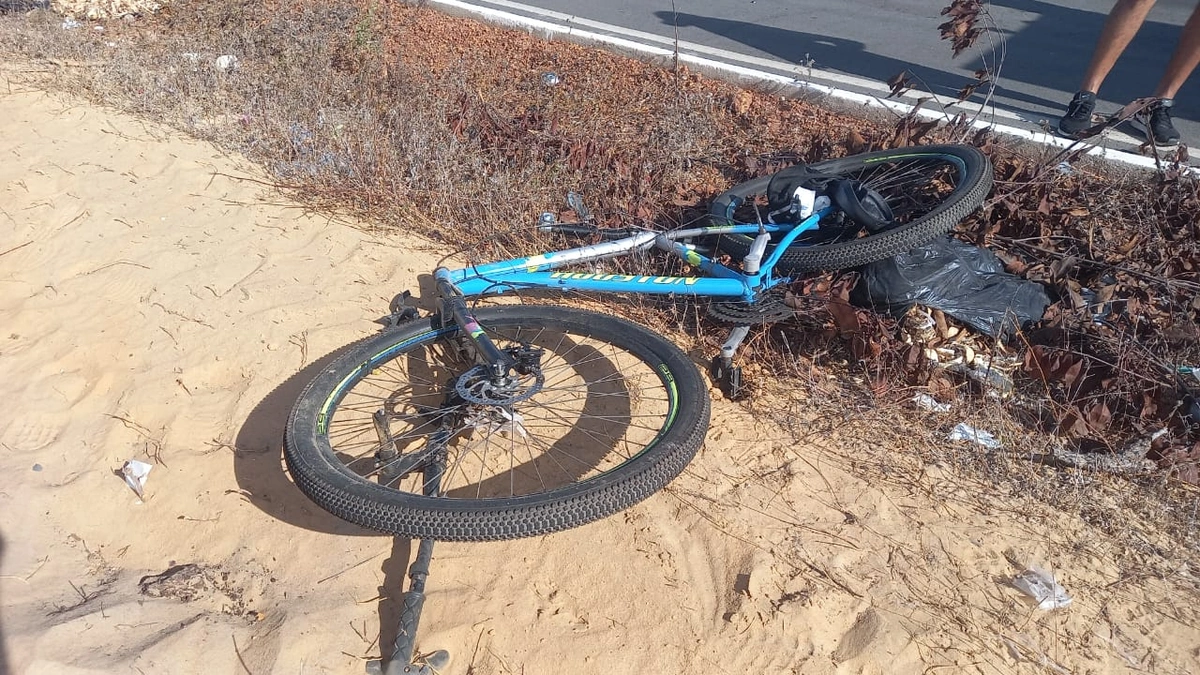 Bicicleta usada pela vítima