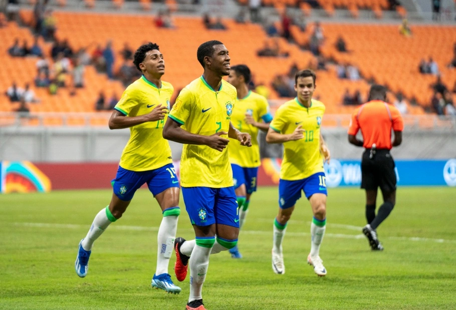 Brasil faz sua maior goleada na história do mundial sub-17 contra Nova Calendônia