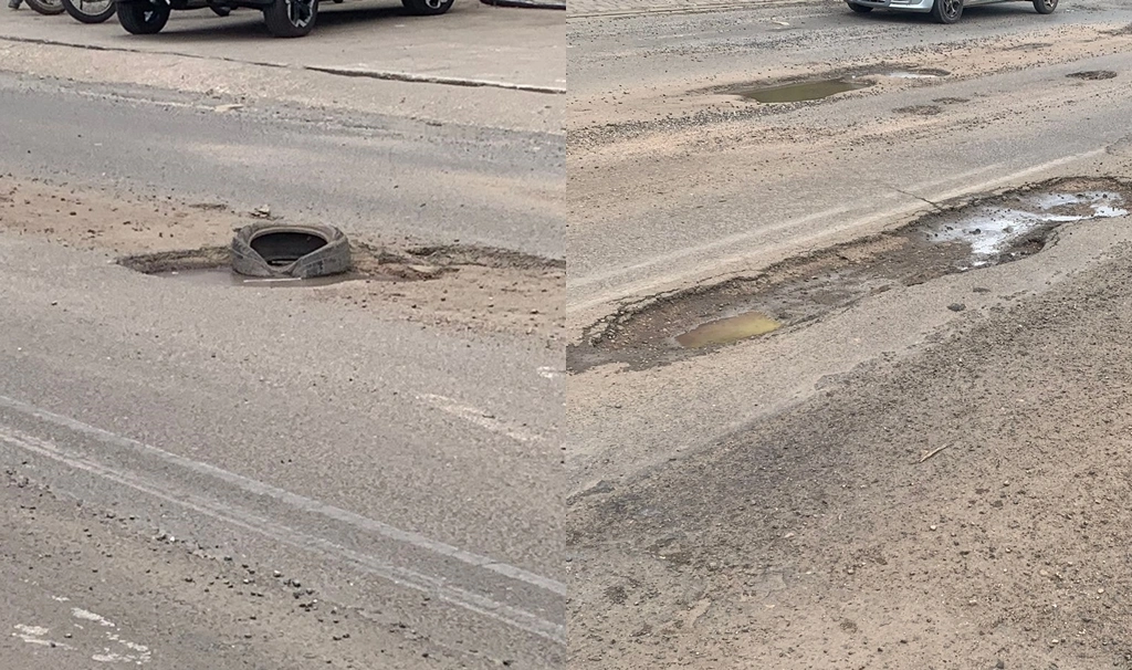 Buracos em avenida importante na zona Norte de Teresina causa diversos transtornos