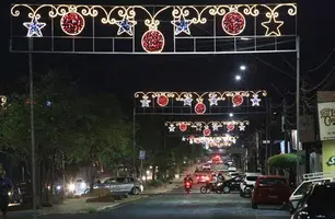 Decoração natalina em Timon (Foto: Reprodução)