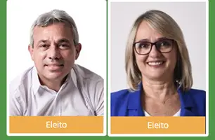 Edilson Sérvulo de Sousa e Cynara Cristina Lages Veras, prefeito e vice-prefeita de Barras-Pi (Foto: Reprodução Tribunal Superior Eleitoral)