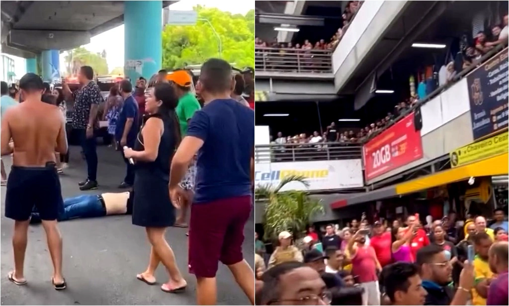 Empresário fizeram protesto no Shopping da Cidade