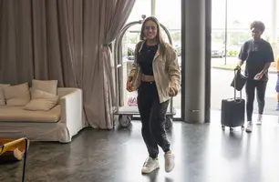 Gabi Nunes se apresenta em São Paulo para inicio dos treinamentos com a Seleção Feminina (Foto: Clara Bahri/CBF)