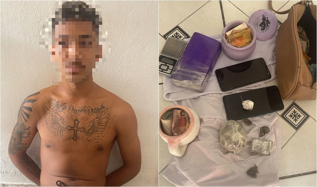 Homem é preso por tráfico de drogas na zona Norte de Teresina