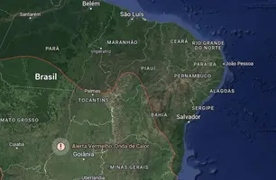 INMET emite alerta de onda de calor intenso para o sul do Piauí (Foto: Reprodução/Google Maps)