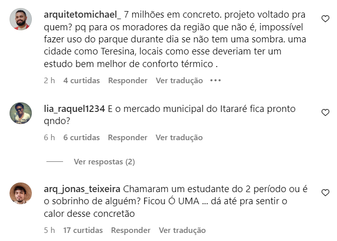 Internautas detonaram o projeto