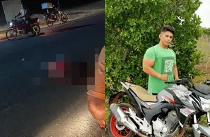 Jovem morre após acidente de moto em trecho sem sinalização em Altos (Foto: Reprodução)