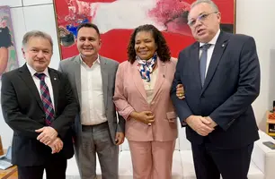Merlong Solano, Carlos Anchieta, Margareth Menezes e Florentino Neto (Foto: Reprodução)