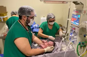 Nasce primeiro bebê na Nova Maternidade Dona Evangelina Rosa em Teresina (Foto: Reprodução)