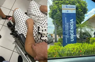 Paciente é rejeitada no HUT por superlotação e roda Teresina em busca atendimento (Foto: Reprodução)
