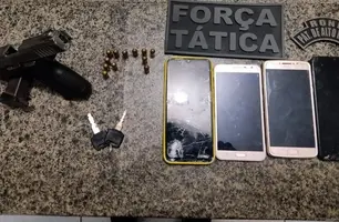Polícia apreende menor de idade suspeito de assalto após perseguição em Parnaíba (Foto: Reprodução)