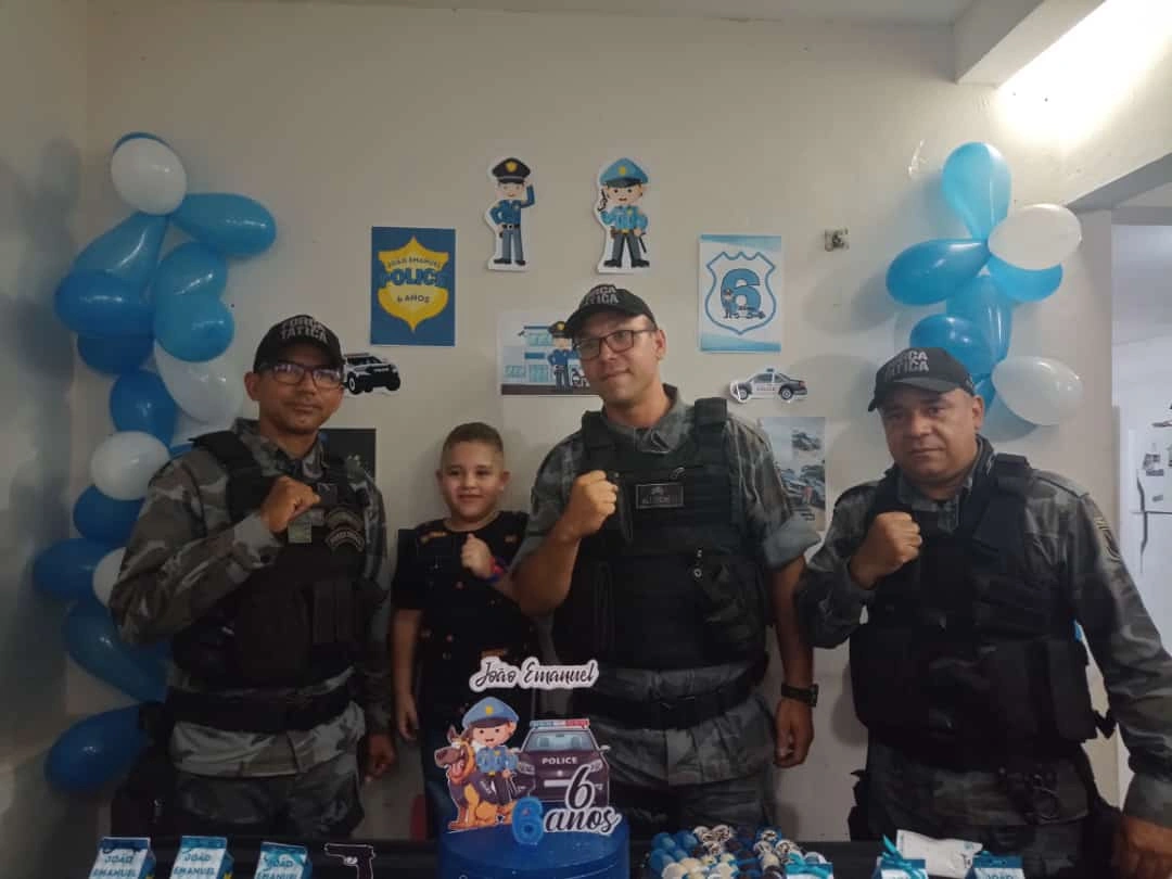 Polícia esteve presente no aniversário de João Emanuel