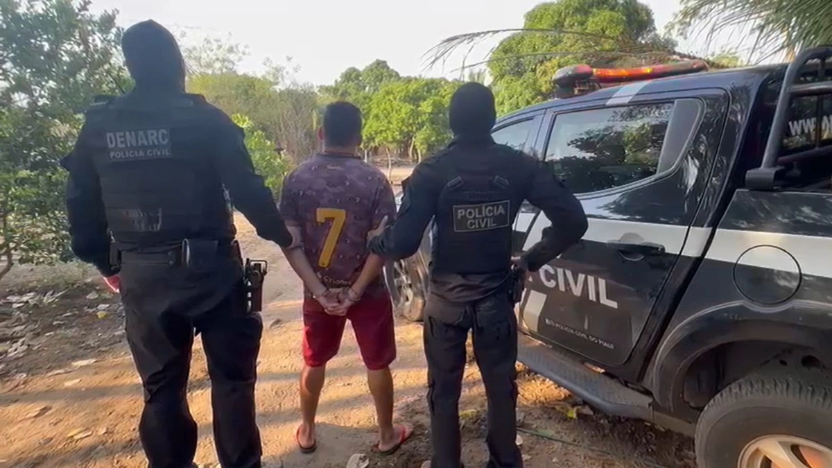 Polícia prende homem durante operação contra tráfico de drogas em Palmeirais