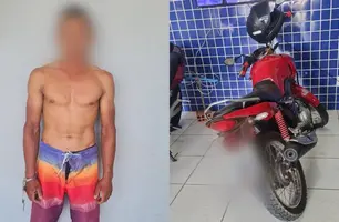 Polícia prende homem por receptação de motocicleta roubada em Parnaíba (Foto: Reprodução)