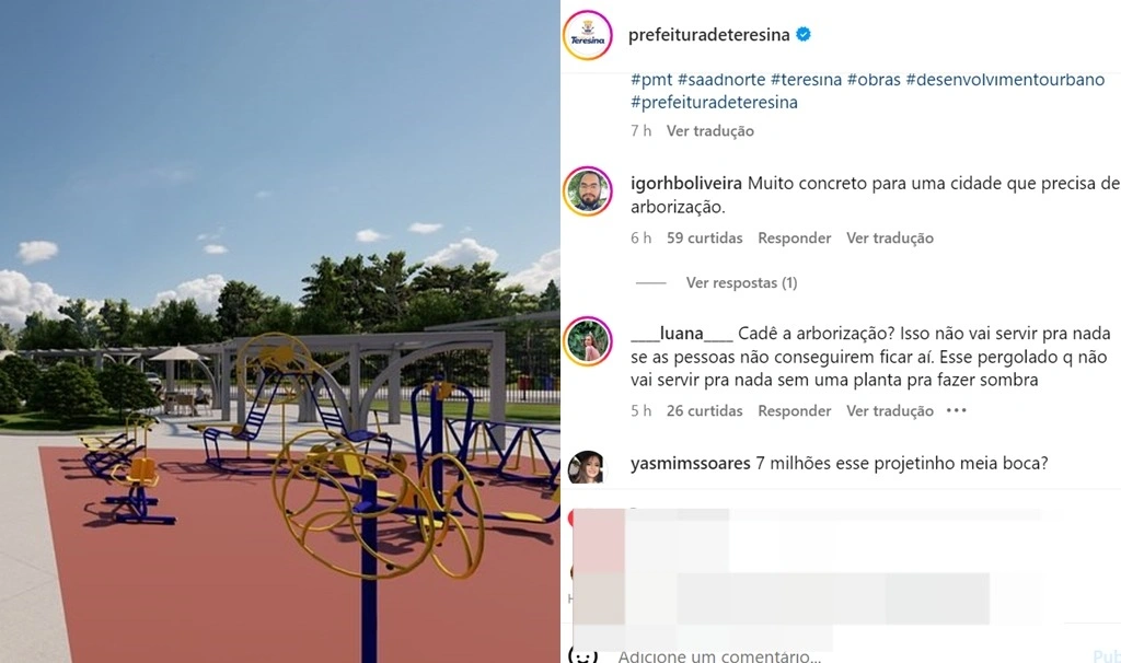 Prefeitura de Teresina anuncia obra no Mocambinho e população detona a gestão