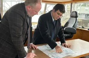 Rafael conhece porto na Bélgica que pode receber produtos exportados do Porto de Luís Correia (Foto: Reprodução)