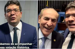 Rafael Fonteles acompanha votação e comemora reforma tributária em Brasília (Foto: Reprodução)