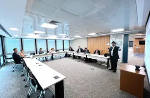 Rafael Fonteles apresenta projeto do Intermodal do Vale do Parnaíba no Rio de Janeiro (Foto: Reprodução)